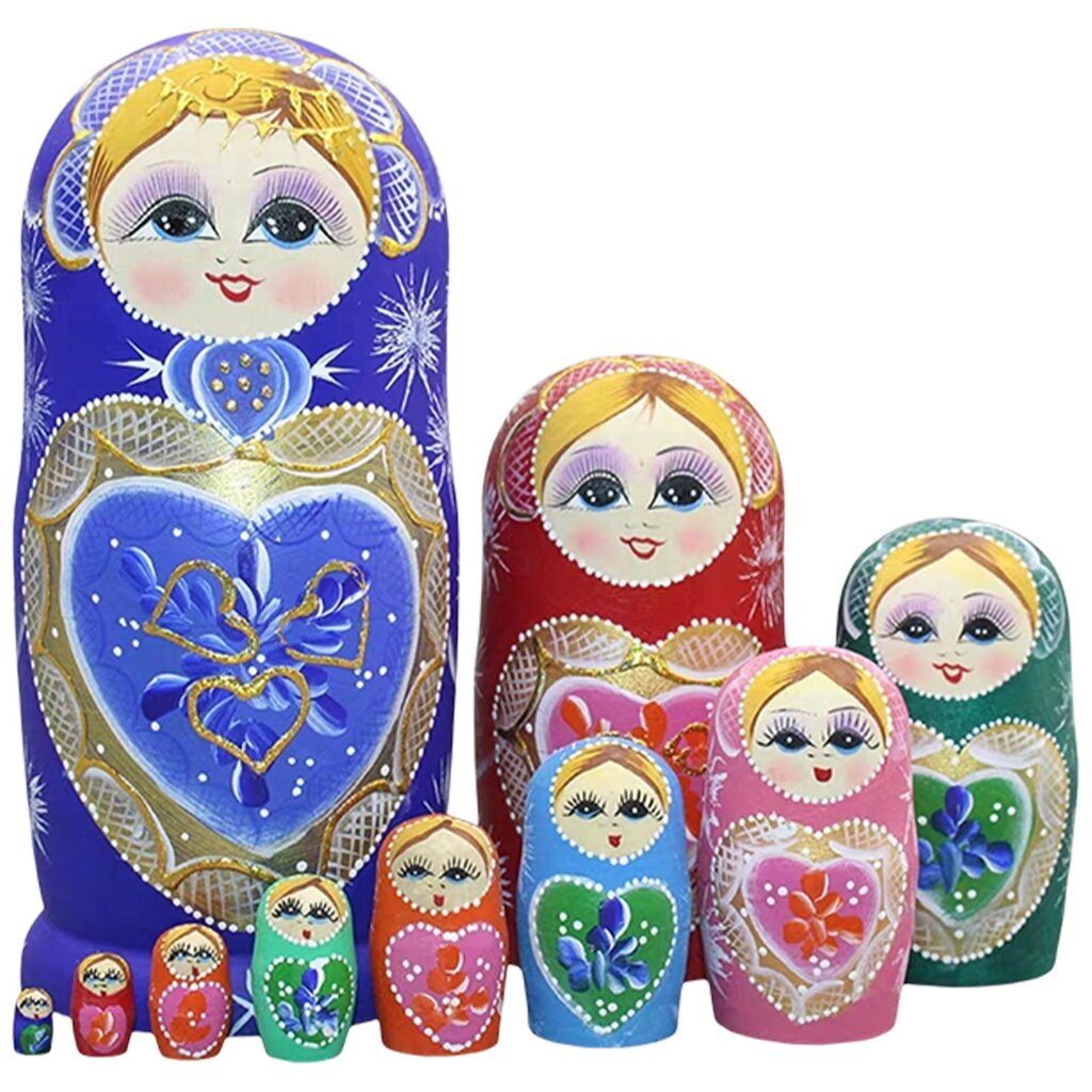 10-слойное развивающее игрушечное украшение Матрешка