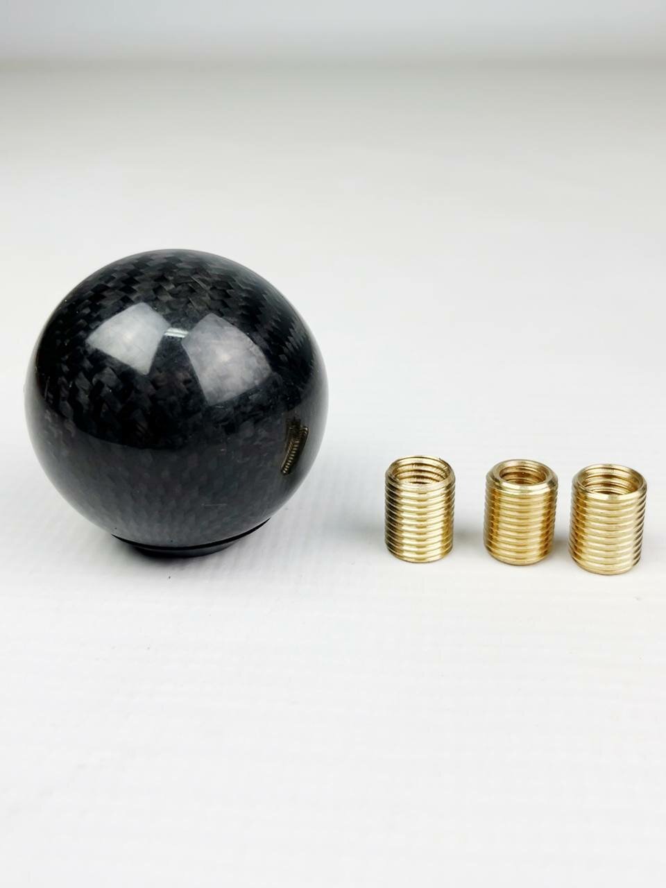 Ручка КПП Carbon Ball (шар универсальная для авто) Спортивная ручка переключения Карбоновая