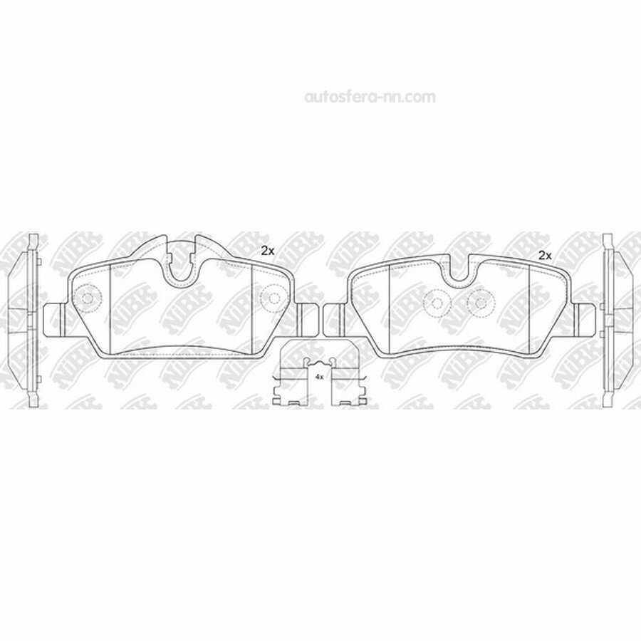 NIBK PN0720 Колодки тормозные дисковые
