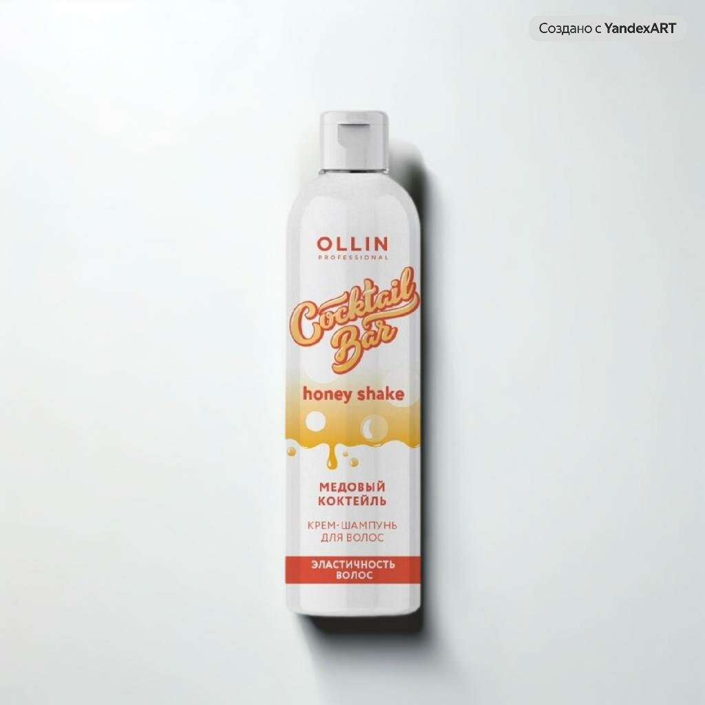 Ollin, Крем-шампунь для волос "Медовый коктейль" гладкость и эластичность Cocktail BAR, 400 мл