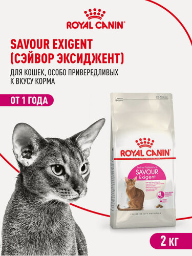 Изображение товара Сухой корм для кошек Royal Canin Savour Exigent для привередливых, 2 кг