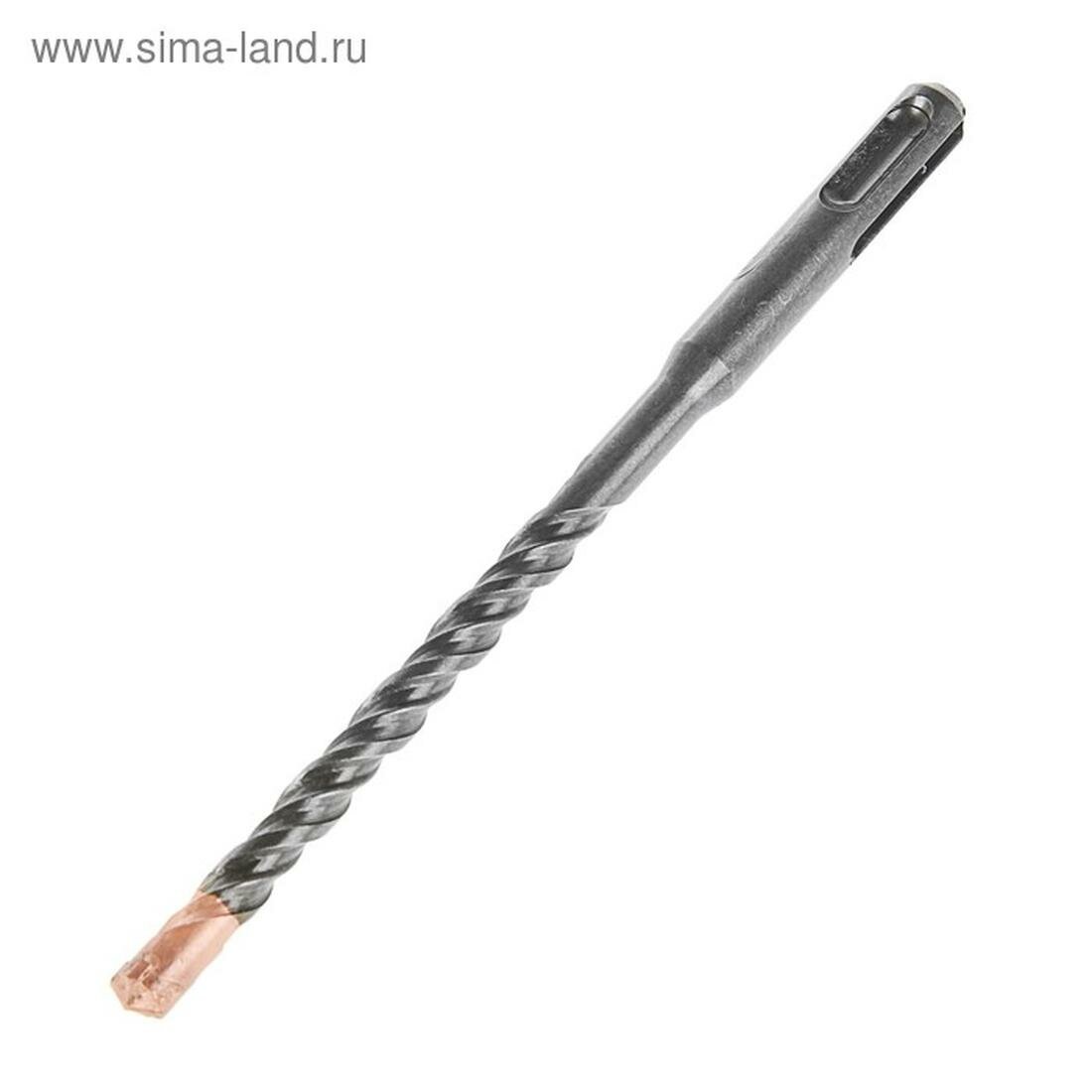 Бур по бетону тундра крестовый наконечник двойная спираль SDS-plus 8 х 160 мм