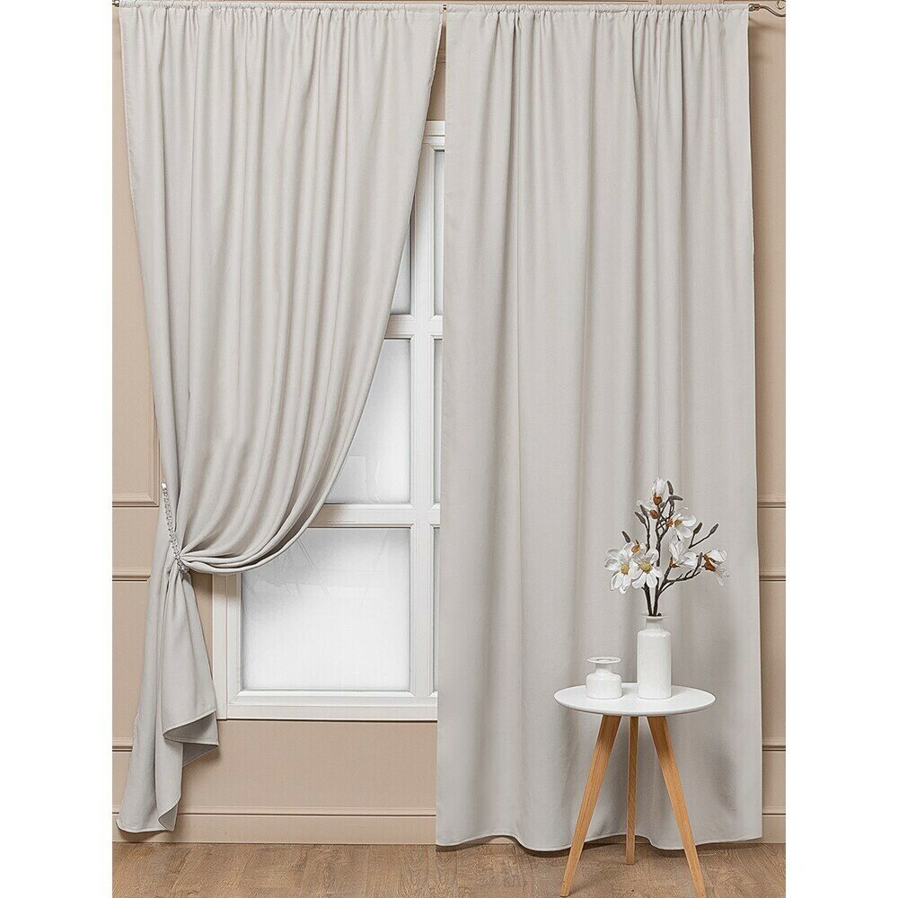 Штора блэкаут шампань 160х270 см Amore Mio  99103 