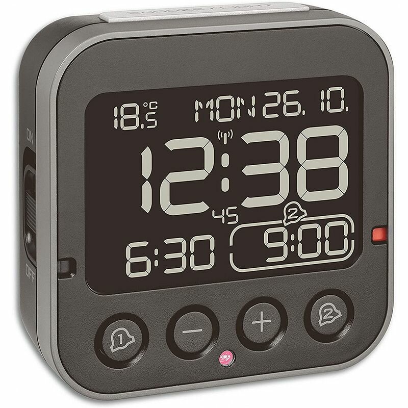 TFA Dostmann Bingo цифровой беспроводной электронный будильник комнатной температуры с подсветкой
