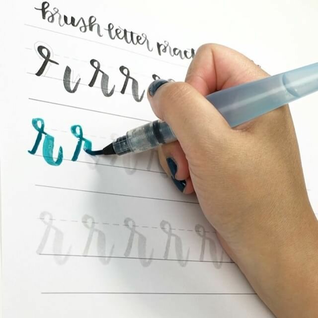 Pentel Aquash Brush кисть с резервуаром для воды толстая, XFRH/1-B — фото 1