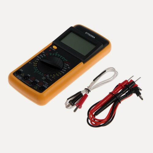 Изображение товара Мультиметр тундра DT-9208А, ACV/DCV, ACA/DCA, 200-200MΩ, 20nF-200mF, 40-400 °C, 200 kHz