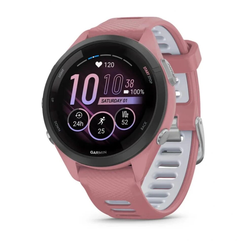 Умные часы Garmin Forerunner 265s Music Pink Amoled экран , Розовые