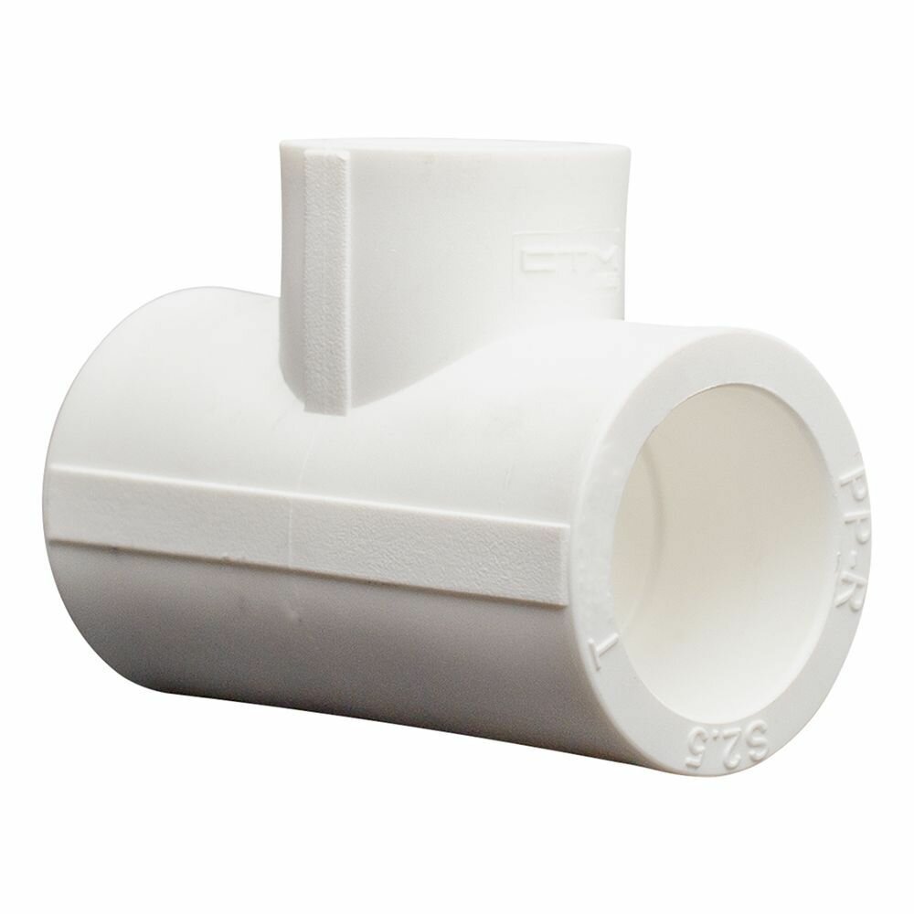 Тройник полипропиленовый 40х32х40, переходной, 1 шт — фото 1