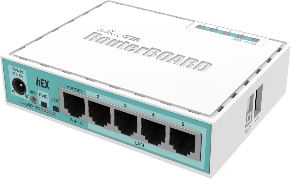 Маршрутизатор (роутер) MikroTik hEX (RB750Gr3)
