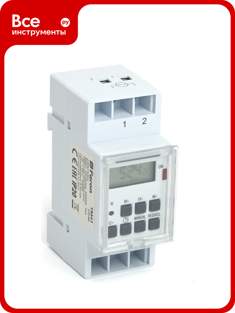 Таймер реле времени мощность 3500W/16A FERON TM41 23248