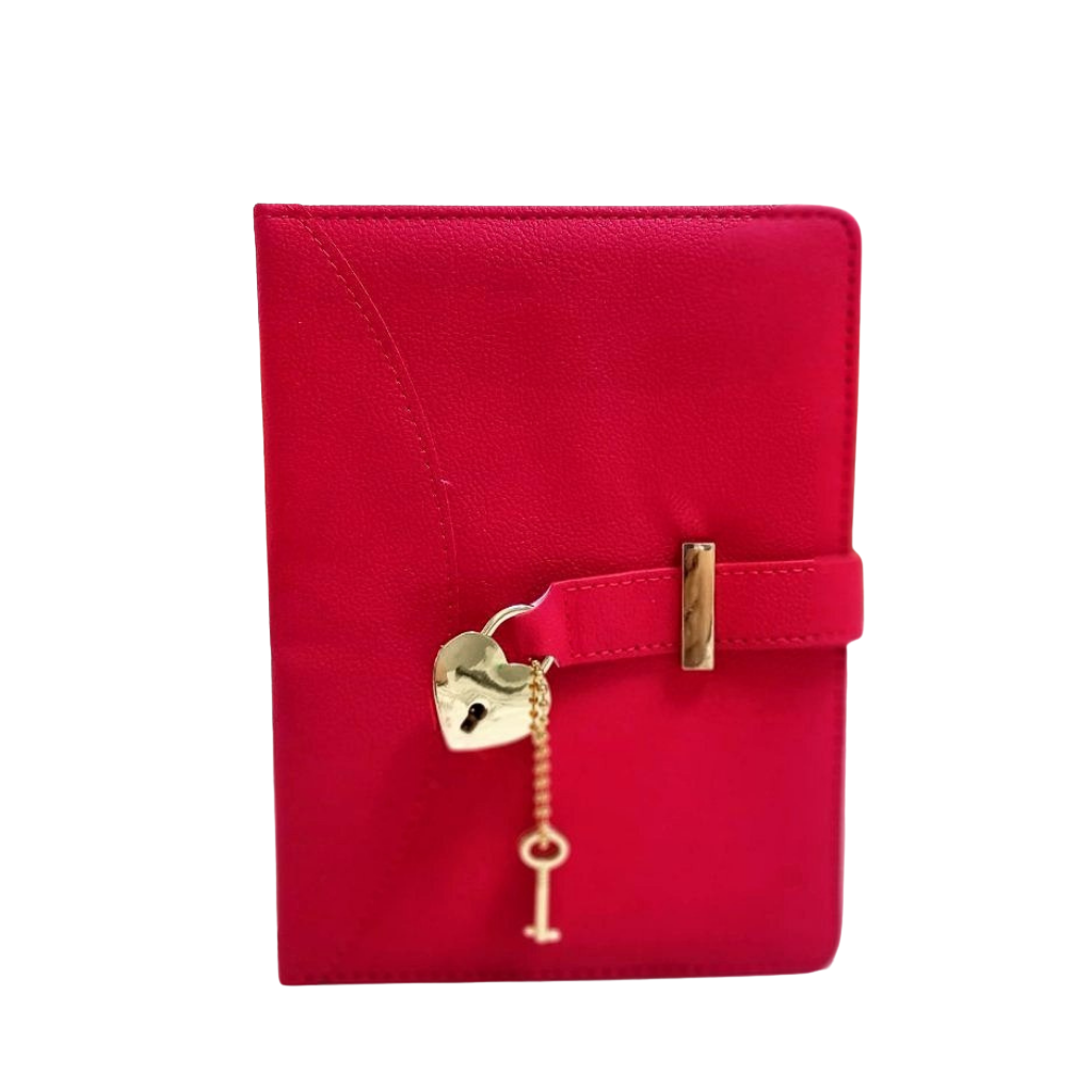 Женский блокнот с замком, для женщин и девушек! Твёрдый переплёт из искусственной кожи, формат В6, 100 страниц.