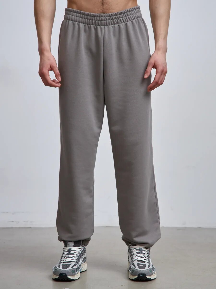 Брюки джоггеры Телодвижения размер 176182-112-102 (56) 4XL серый