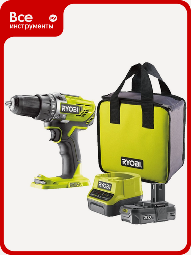 Изображение товара Компактная дрель-шуруповерт Ryobi ONE+ R18DD3-120S 5133003347