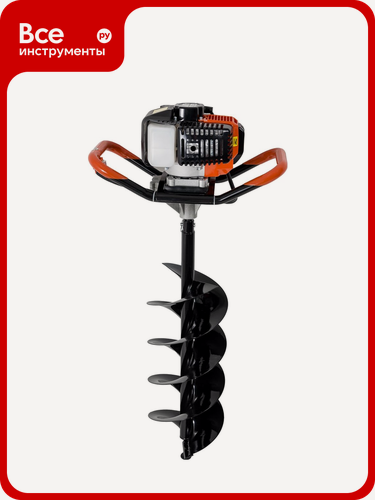 Изображение товара Мотобур со шнеком Gigant 1,99 л. с, 52 см, d бура-250мм GSAF-04, 800 мм, двухтактный двигатель, промышленный тип