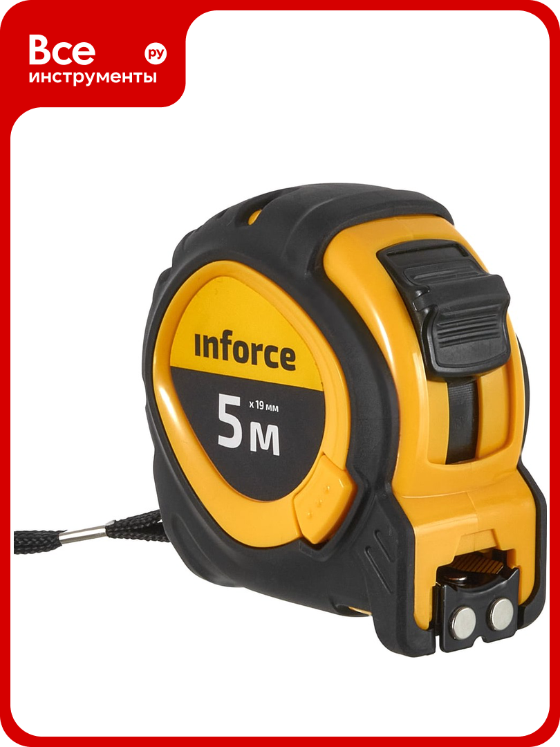 Рулетка с тройным стопом Inforce 5Х19 06-11-70