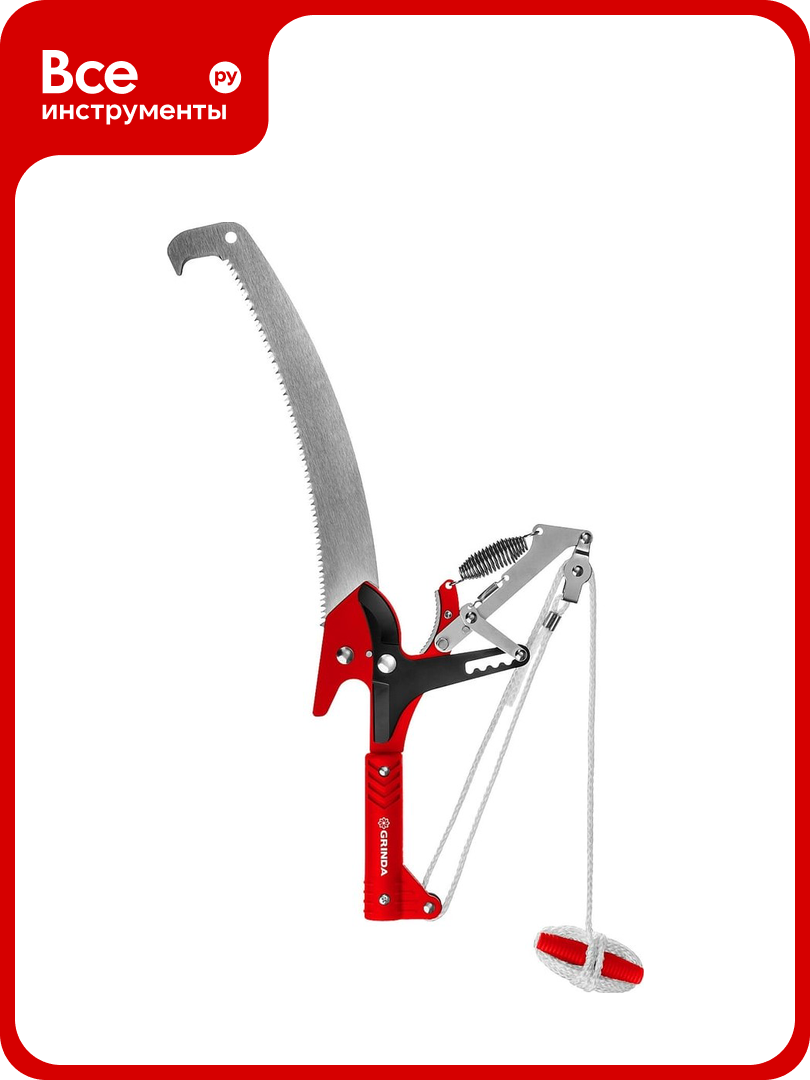 Штанговый сучкорез GRINDA HX-350 с храповым механизмом и пилой с режущим крюком 8-424431_z02
