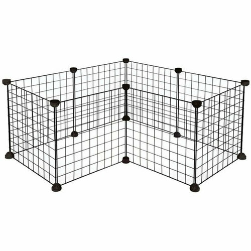 Вольер-конструктор для животных​ ​Triol, сборный, 8 секций, черный, 36*36 см
