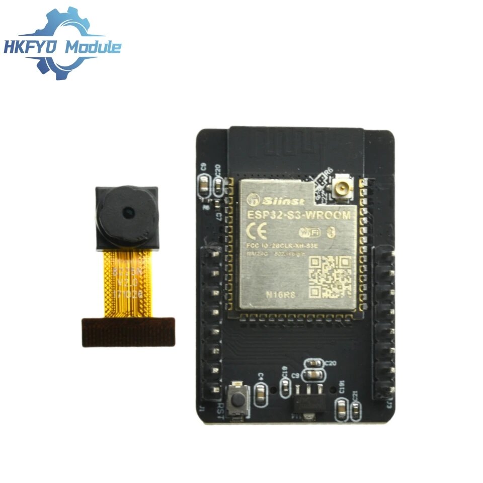ESP32-S3-N16R8 CAM Макетная плата WiFi+ Bluetooth-модуль с камерой OV2640/OV3660, ESP32-S3-OV2640