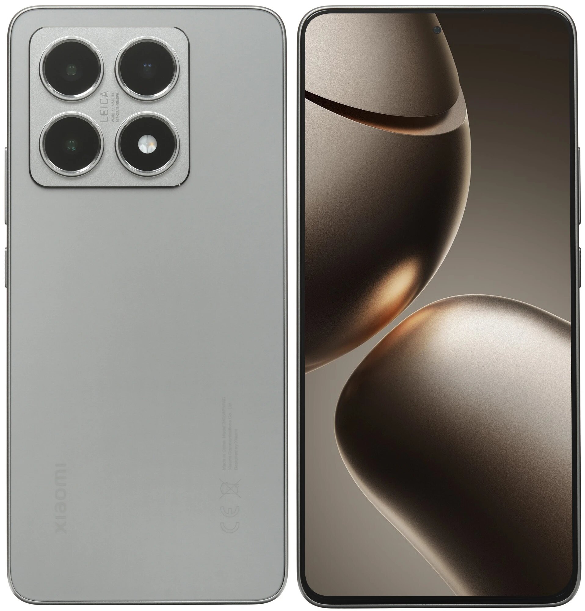 Смартфон Xiaomi 14T, 12.256 ГБ, AMOLED, 2712x1220, Titan Gray, серый