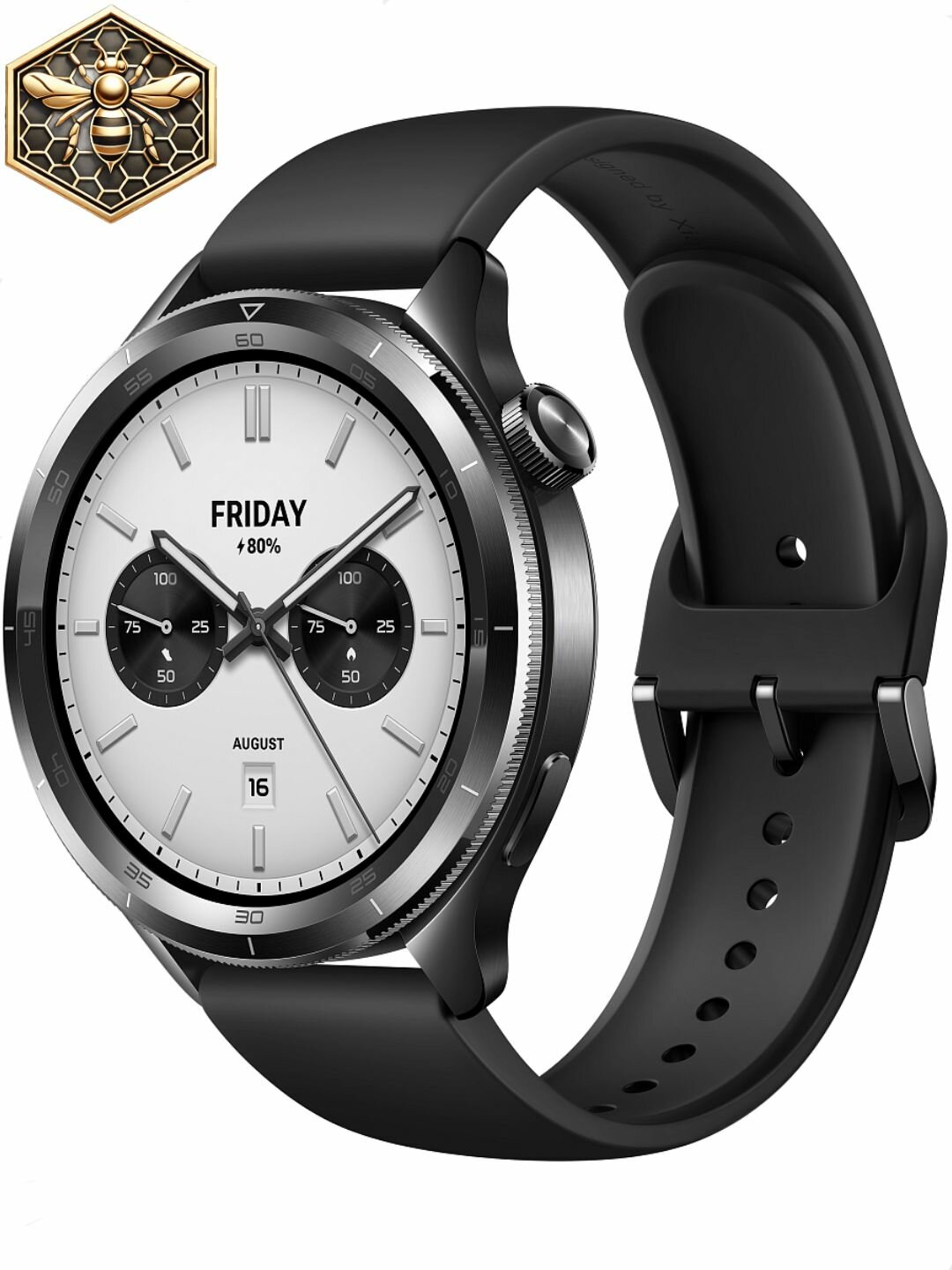 Часы Xiaomi Watch S4, AMOLED, 1.43 дюйма, черный, влагозащищенные, до 15 дней автономной работы Global Version