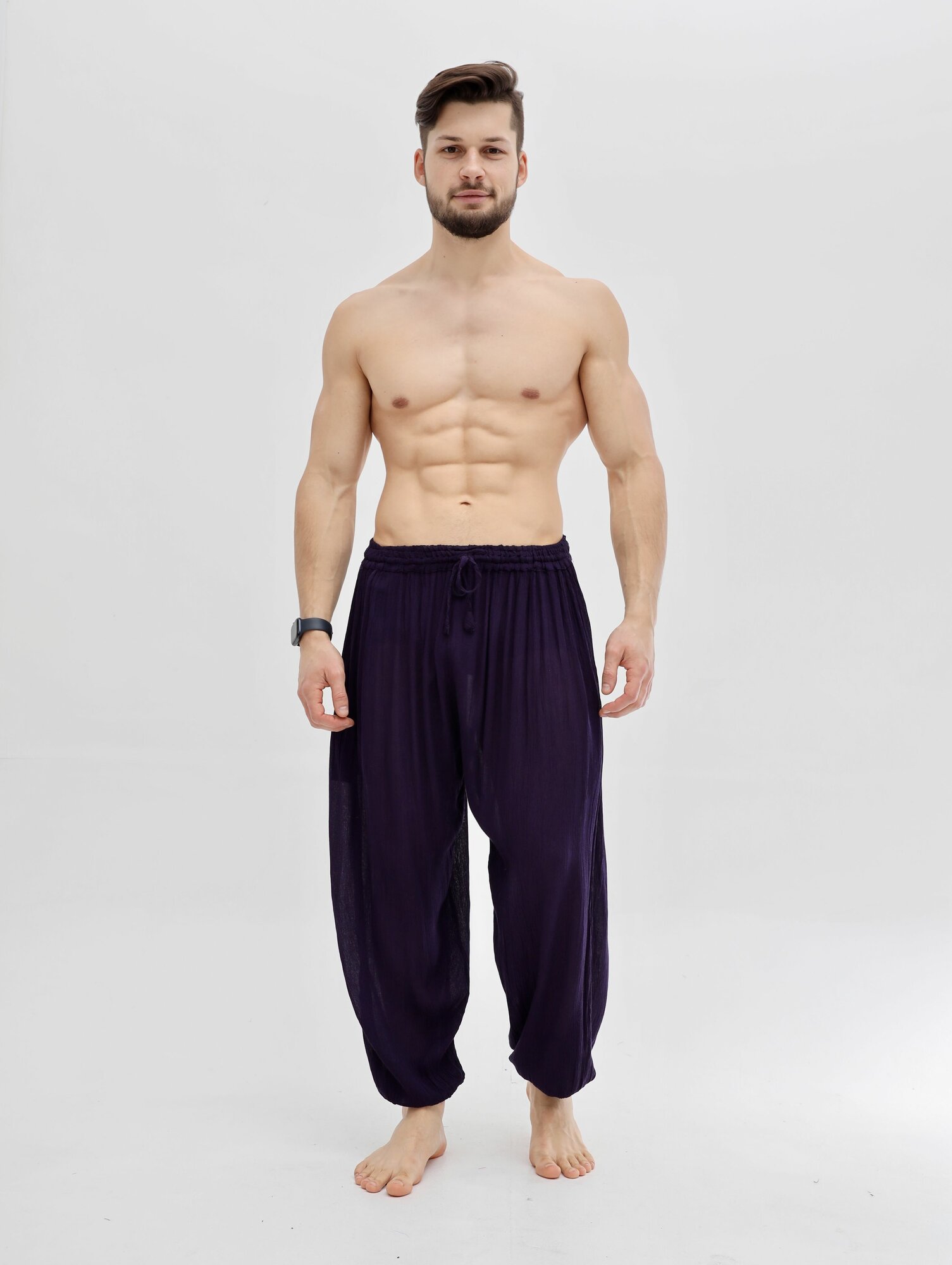 Брюки спортивные  размер единый синий