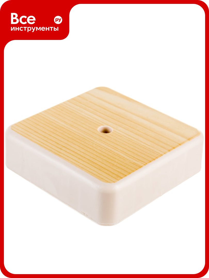 Распаечная коробка IEK КМ для о/п 75x75x20мм сосна UKO10-075-075-020-K34-E