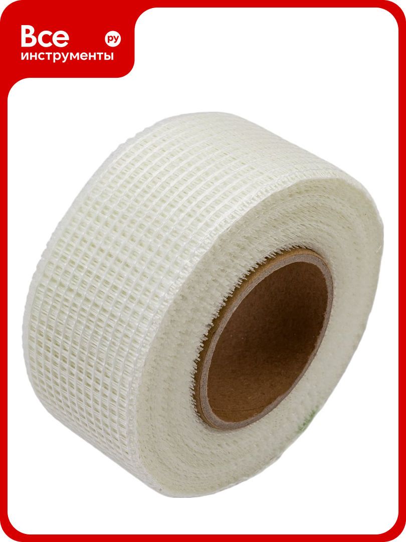 Уплотнительная лента серпянка STEKKER 60 г/м2x45 мм 45 м белая intp11-6048-45 39912