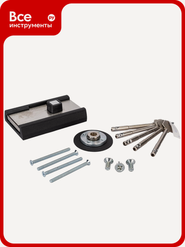 Изображение товара Накладной замок Поливектор Барьер-2Р с цилиндровым механизмом, трубчатым ключом, левое/правое открывание