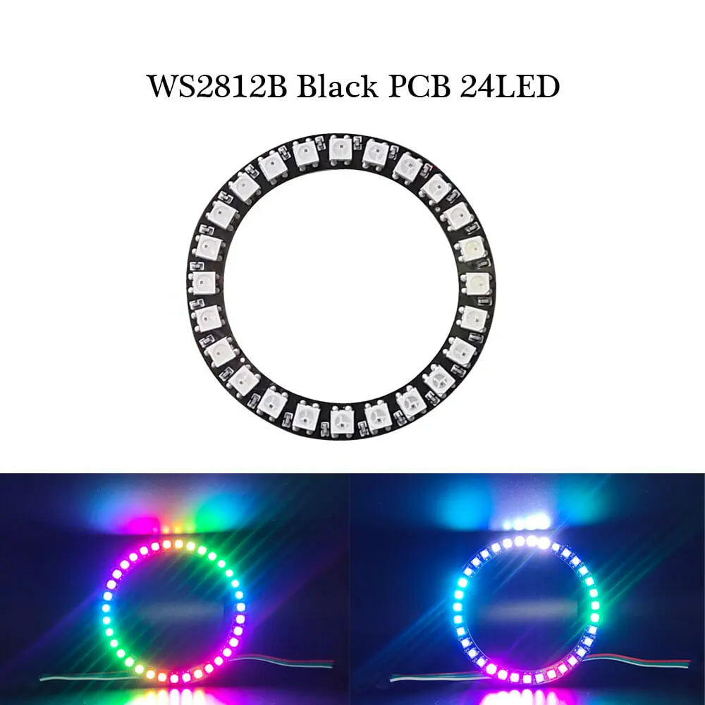Кольцо на 24 RGB адресных светодиодов WS2812B