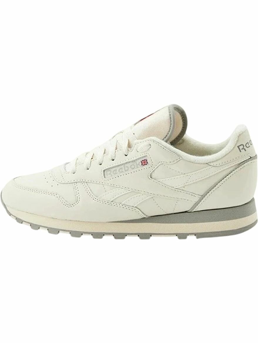 Кроссовки Reebok Classic Leather 1983 Vintage, полнота F (EU)/ на среднюю стопу, размер 9,5 US, бежевый