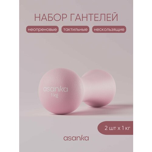 Гантели 1 кг для спорта и фитнеса 2 шт