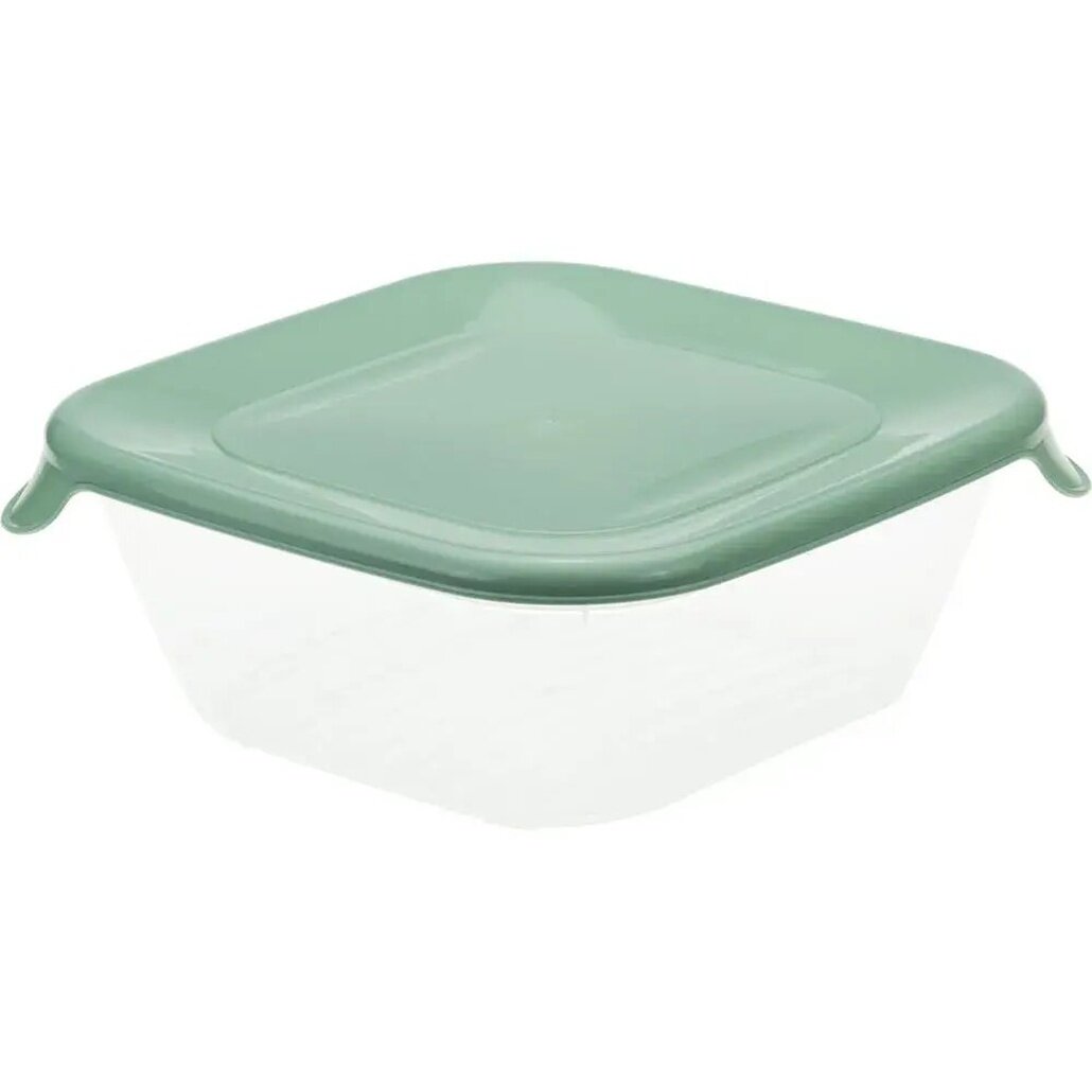 Контейнер для хранения продуктов герметичный 08 л квадратный пластиковый цвет в ассортименте