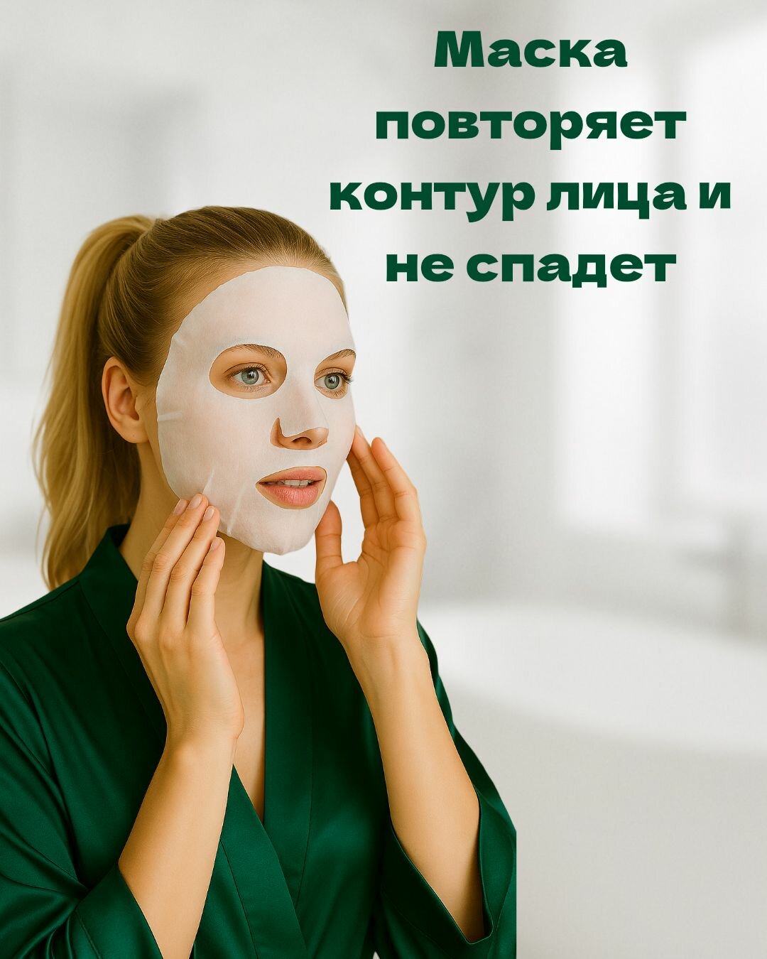 Маска для лица тканевая с фуллереном и протеинами 5 шт — фото 1