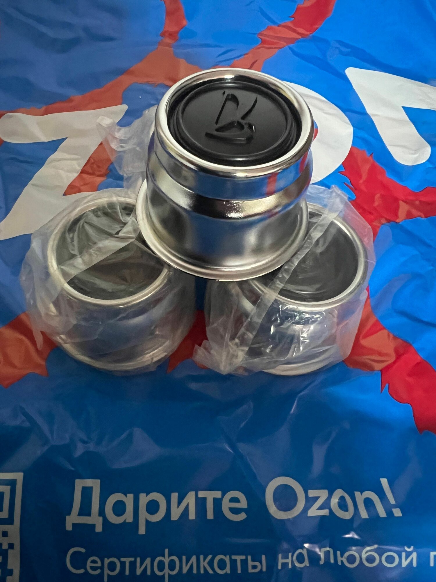 Колпак/заглушка/колпачок ступицы колеса ВАЗ/LADA 2101-2107 ока  Металлические Комплект - 4 шт.