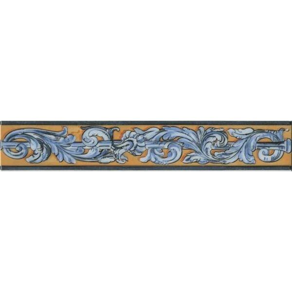 Бордюр керамический Kerama Marazzi HGD/B349/15050T Площадь Испании 40x7.2x0.7 см (цена за 1 штуку)
