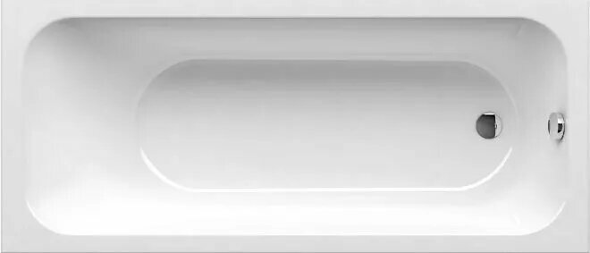 Акриловая ванна Ravak Chrome Slim C741300000 без опоры 170x75 см встраиваемая белая