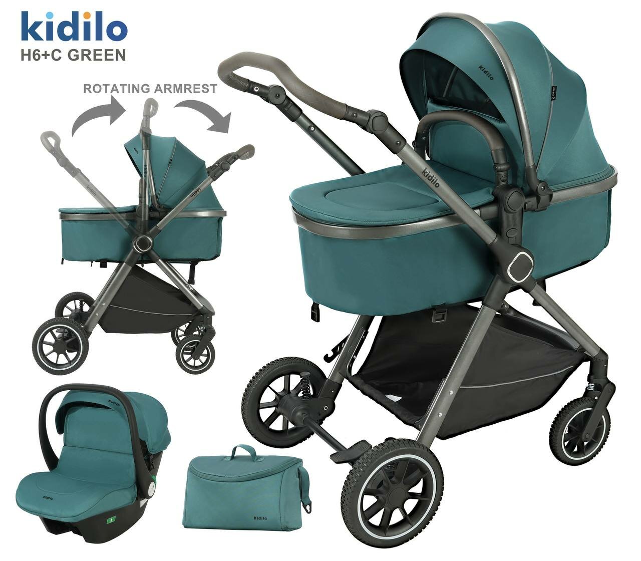 Коляска Трансформер KIDILO H-6+C