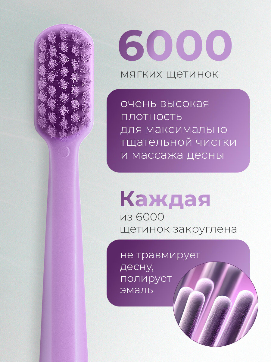 Зубная щетка Revyline SM6000 PRO Trio, набор из 3 шт, средне-мягкая, взрослая, мануальная, для дома, для всей семьи — фото 1