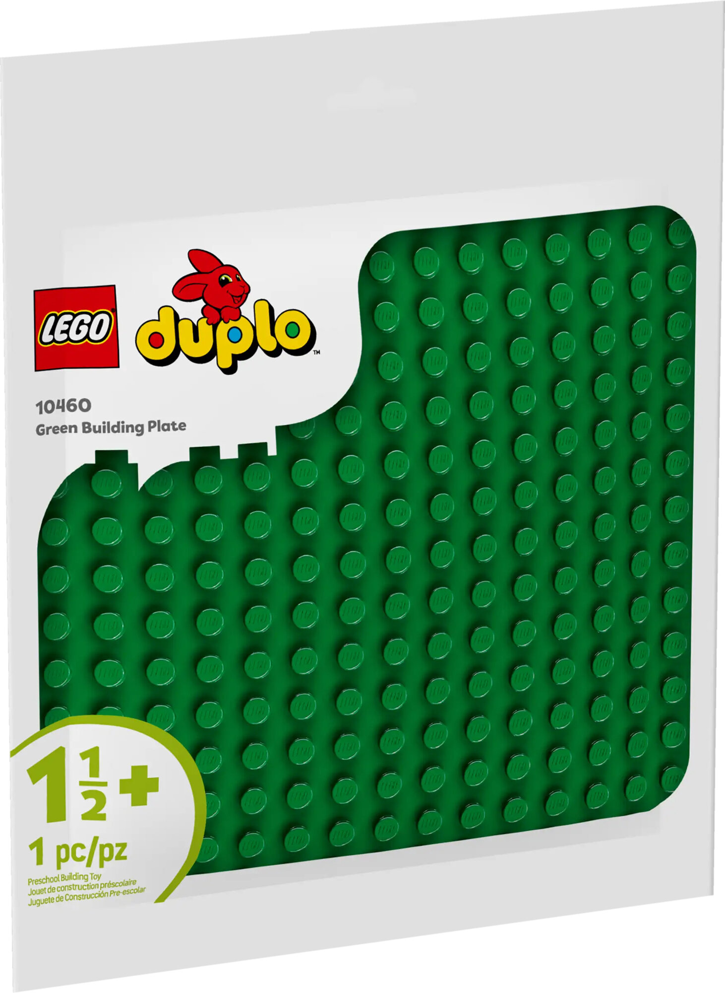 Конструктор LEGO Зеленая пластина для строительства 10460, 10 дет.