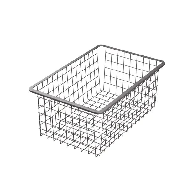 Корзина проволочная Лион 34.2x51.1x18.5 см цвет серый