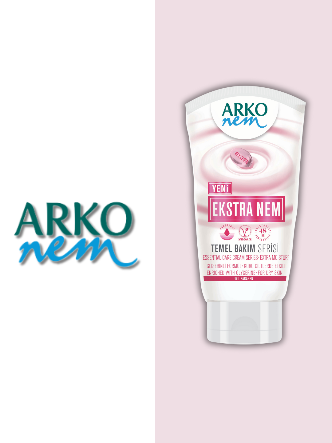 Крем для рук и тела "Arko Nem Intense Hydration", увлажняющий, 60 мл