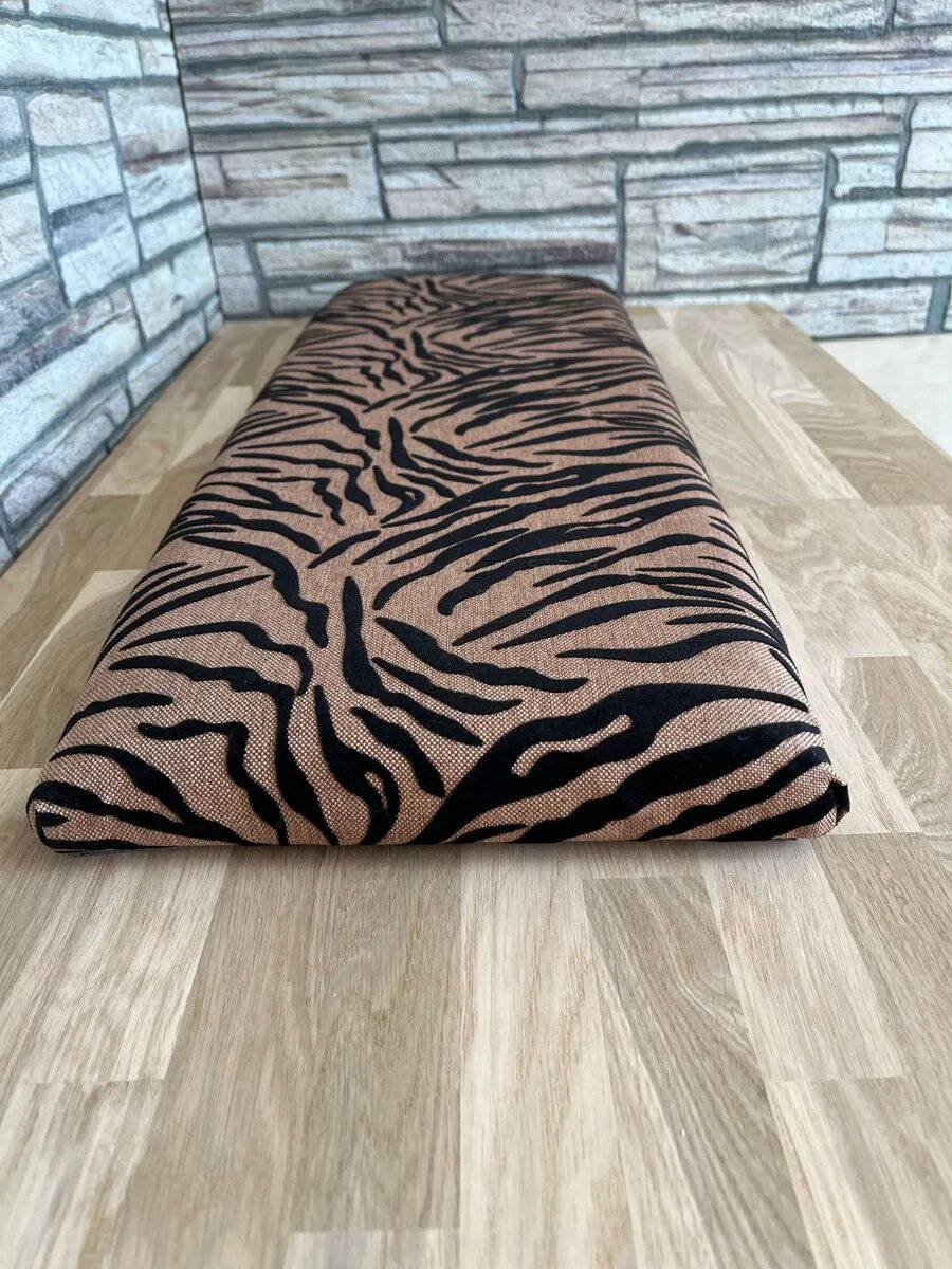 Сидушка на банкетку, обувницу, Студия кованой мебели Нива, размер 80х28 см, цвет тигровый — фото 1