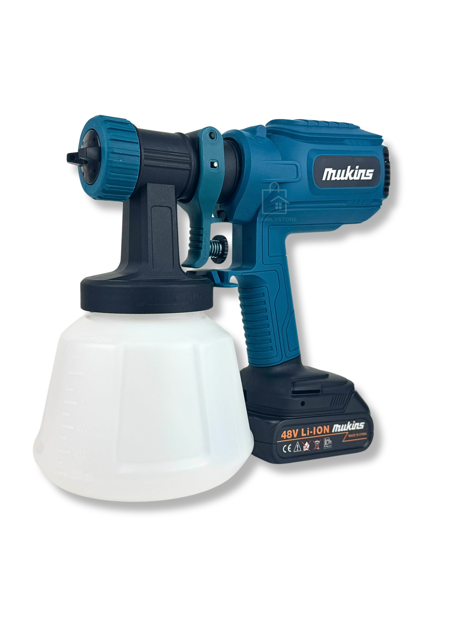 Краскопульт электрический аккамуляторный синий темно-синий 12 л