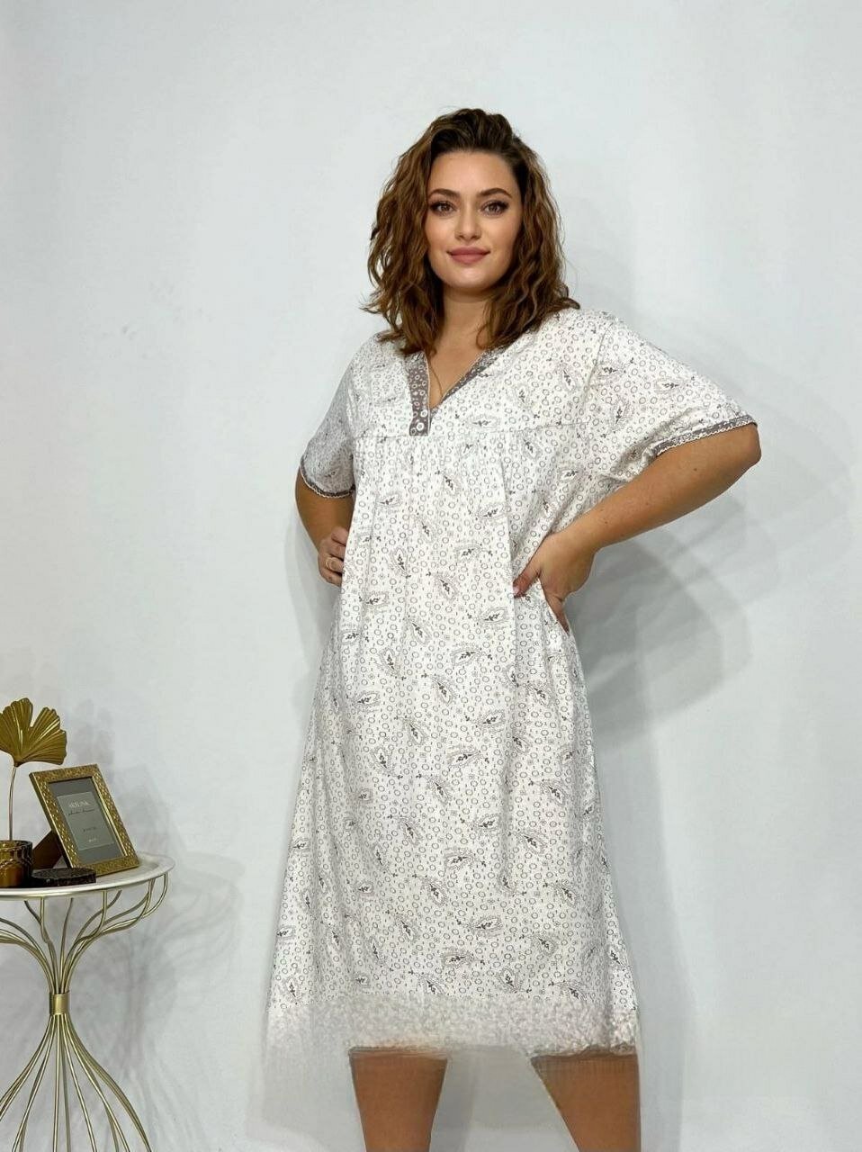 Сорочка  размер 58-60 коричневый