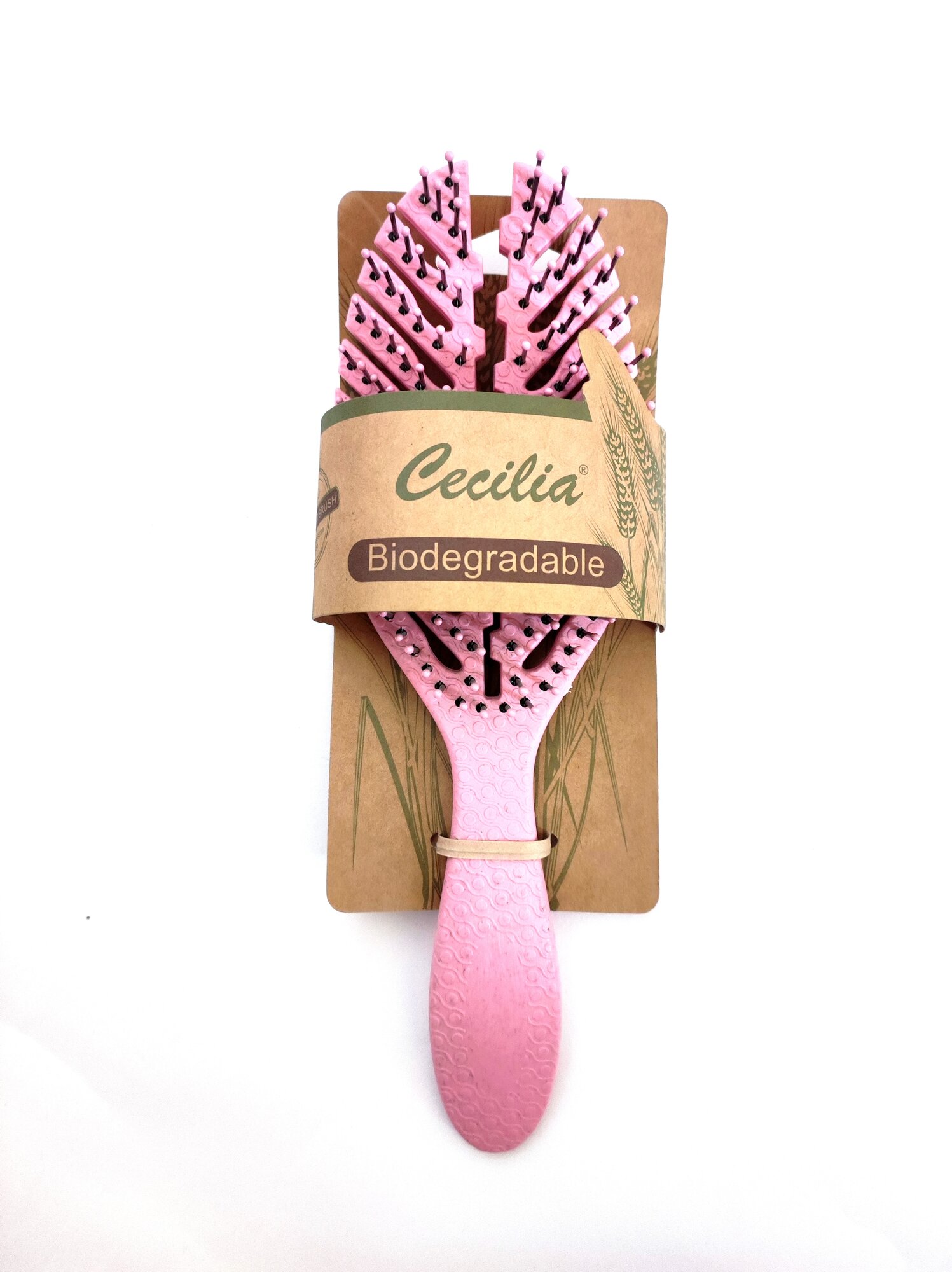 Расческа для волос Cecilia для бережного расчесывания волос pink