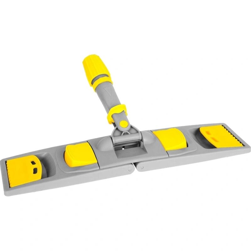 Держатель МОПа универс/зажимы пластик LuscanProf 40х11см серый/желтый