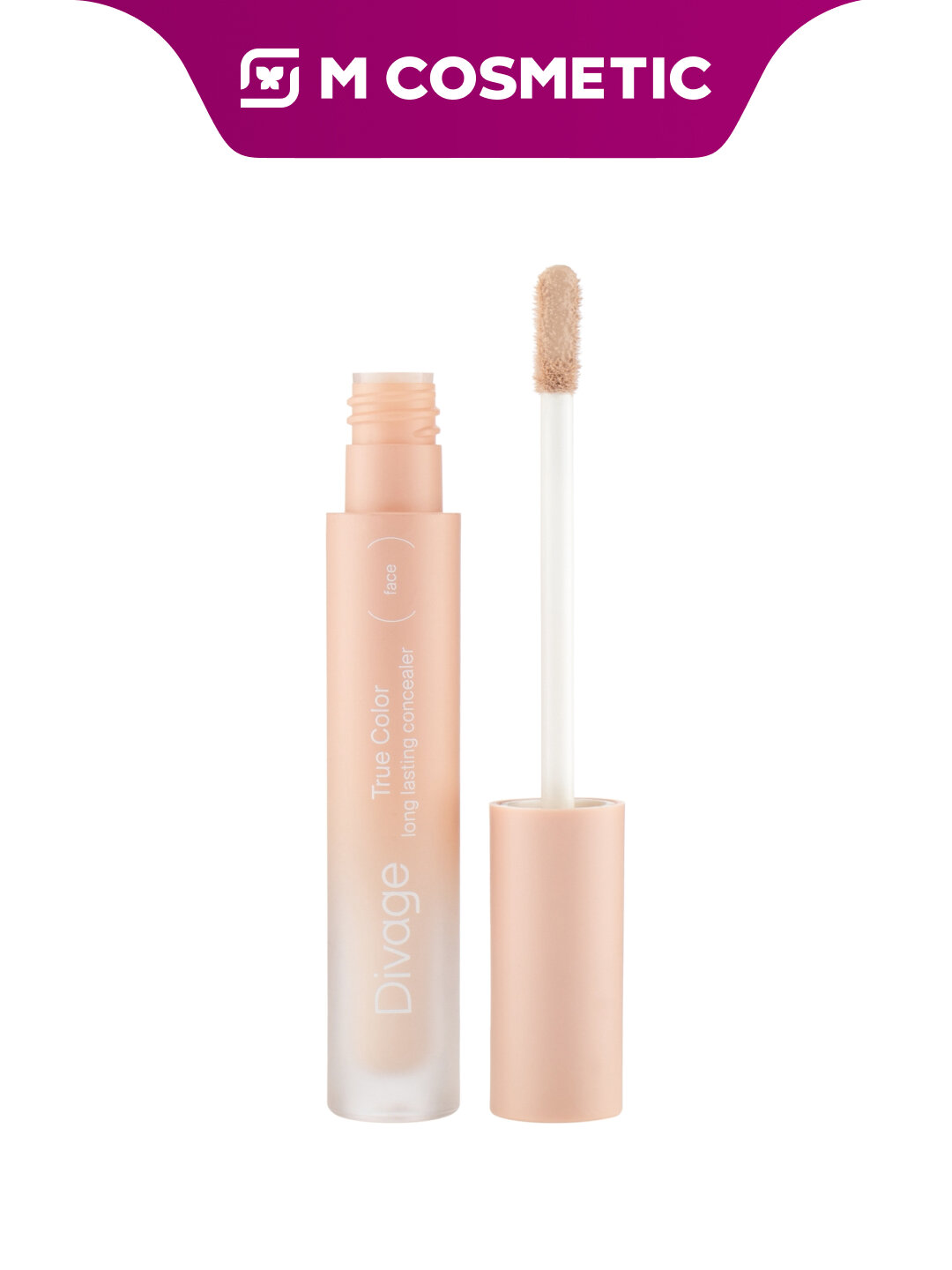 Консилер DIVAGE True Color т02W, для лица, кремовый, матовый финиш 3мл