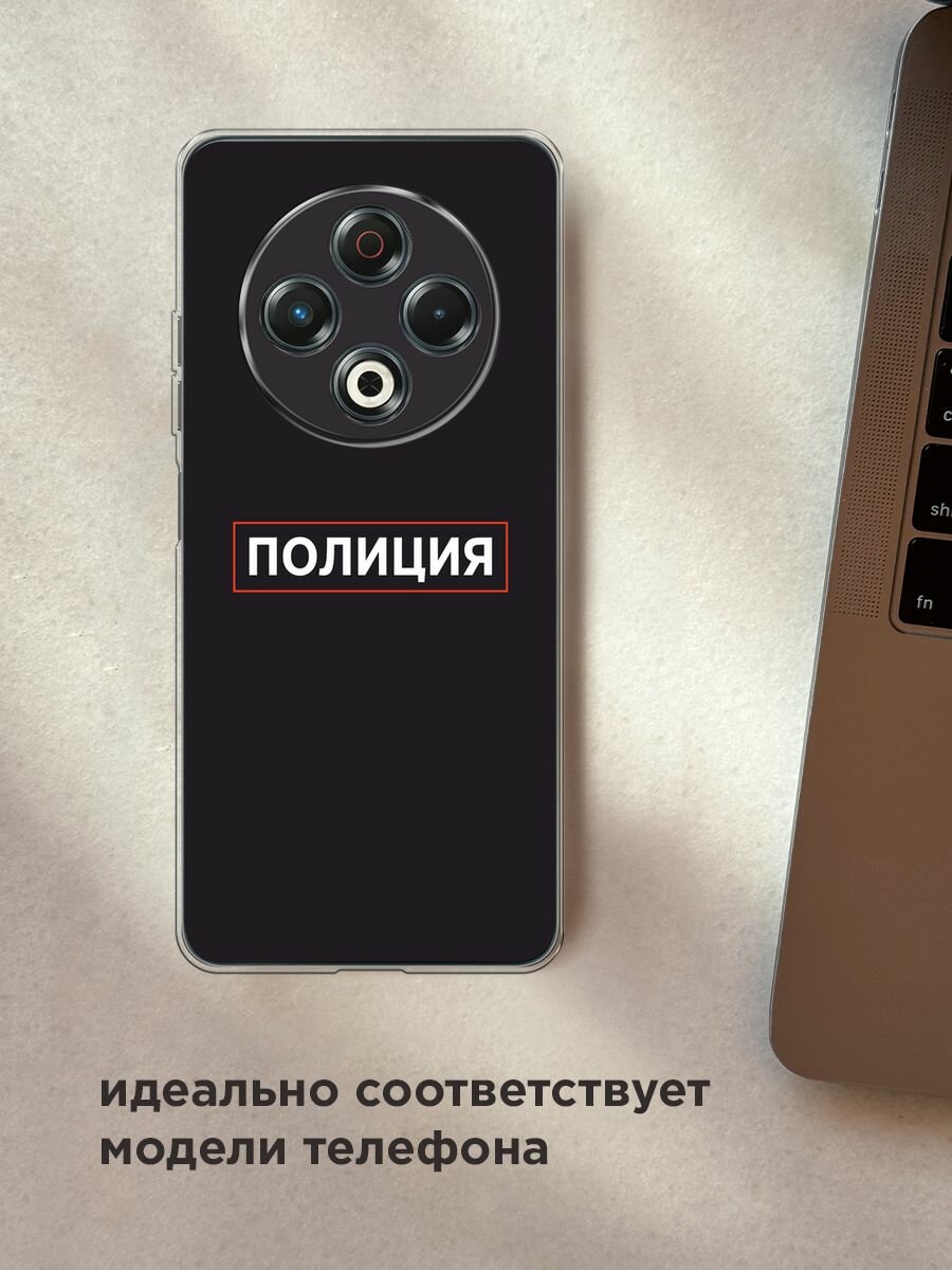 Чехол на Tecno Spark 30 / Текно Спарк 30 с принтом "Police logo" — фото 1