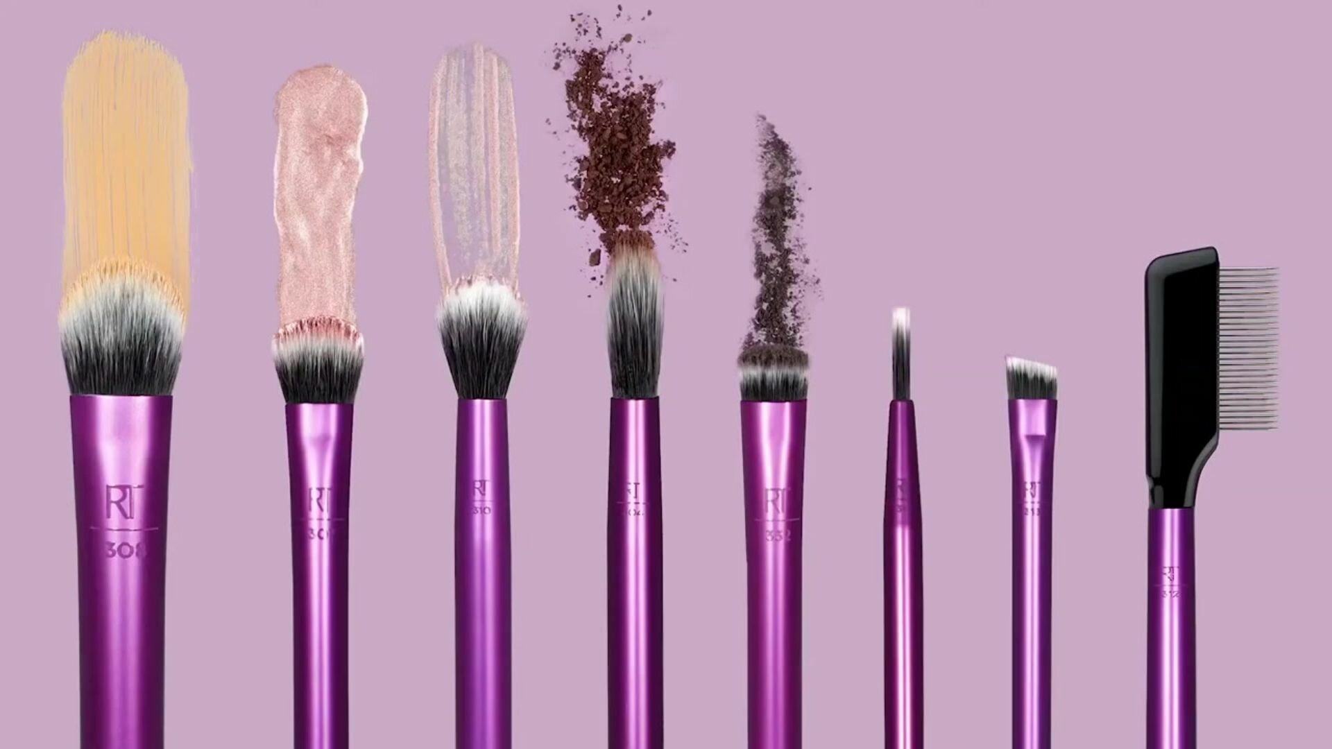 Набор кистей Real Techniques "Everyday Essentials Brush Set", для макияжа глаз,8 шт в комплекте — фото 1
