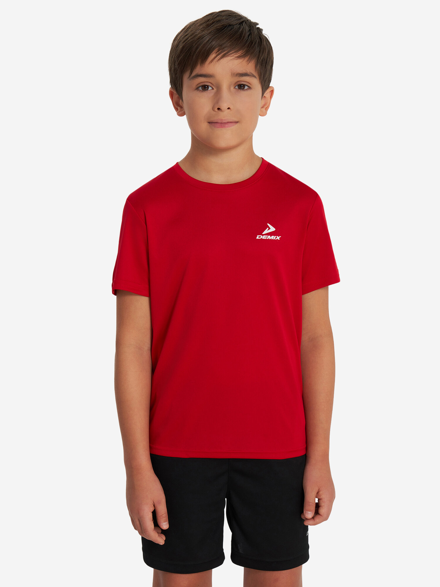 Футболка Demix, размер 158-164, красный — фото 1